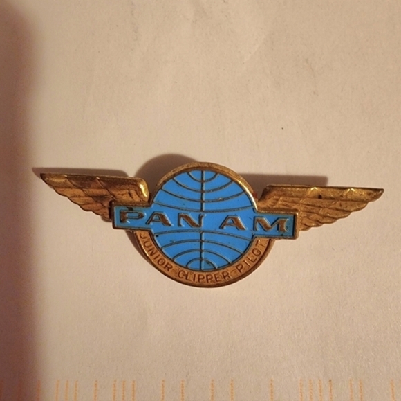 Pan Am vintage‎ Junior clipper pilot pin - Picture 10 of 10
